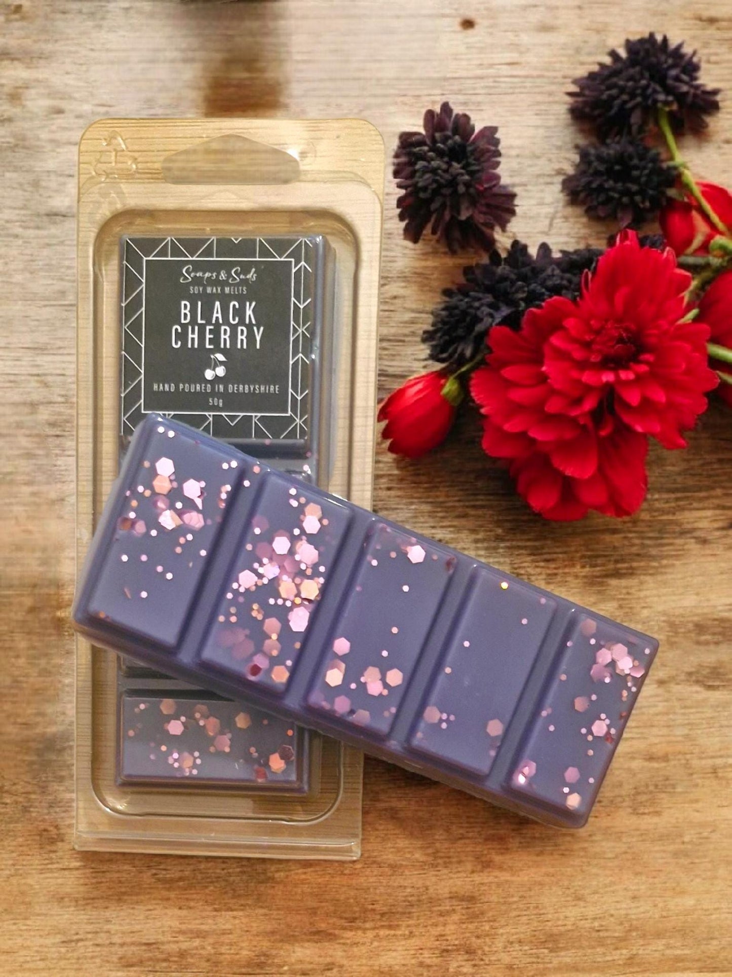 Black Cherry Soy Wax Snap Bar