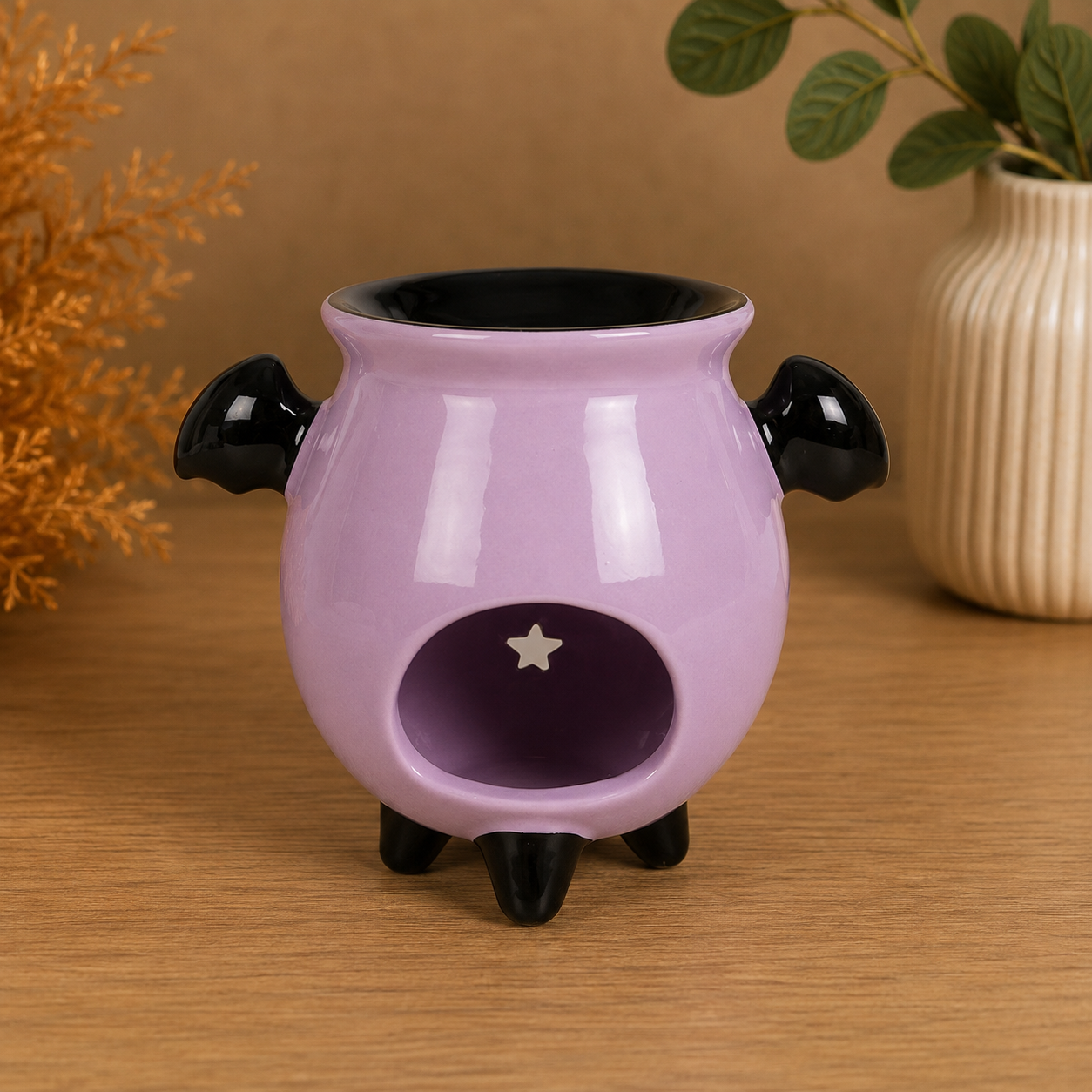 Pastel Bat Cauldron Burner