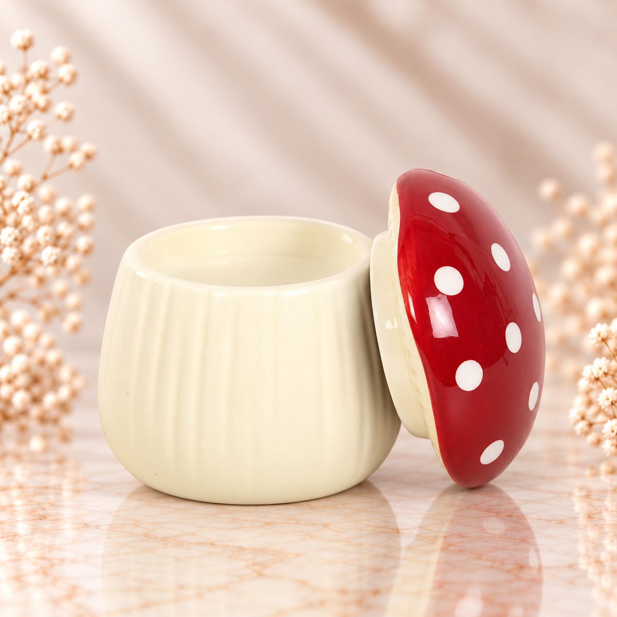 Red & White Mushroom Burner