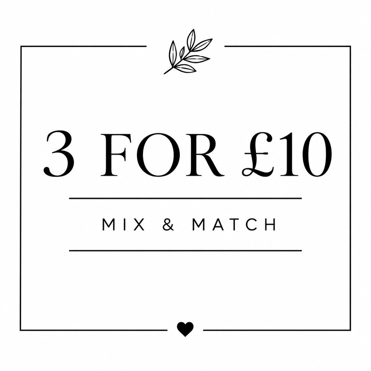 3 FOR £10