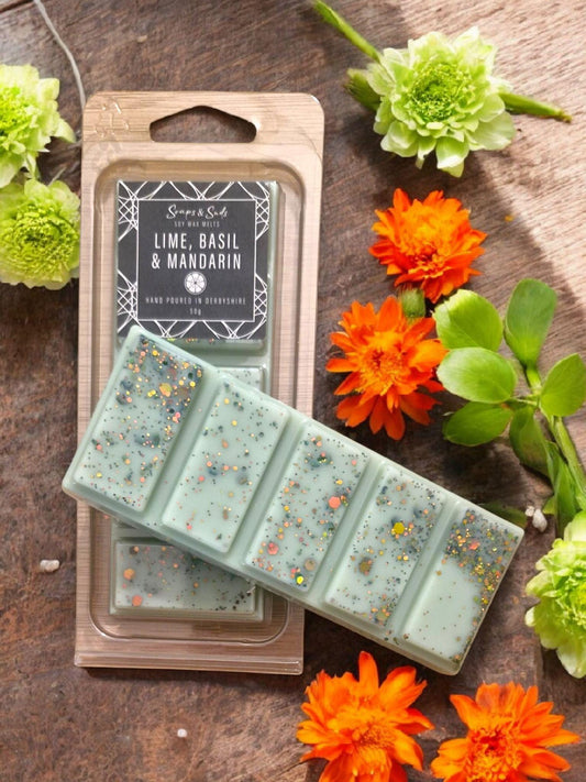 Lime, Basil & Mandarin Soy Wax Snap Bar