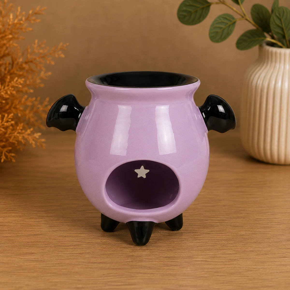 Pastel Bat Cauldron Burner