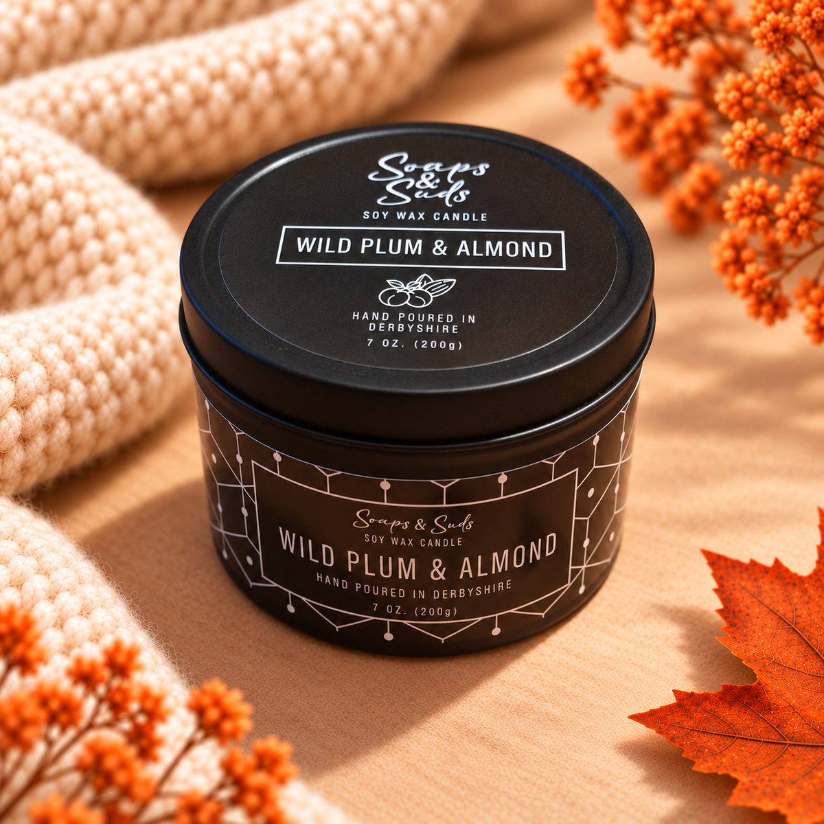 Large Wild Plum & Almond Candle