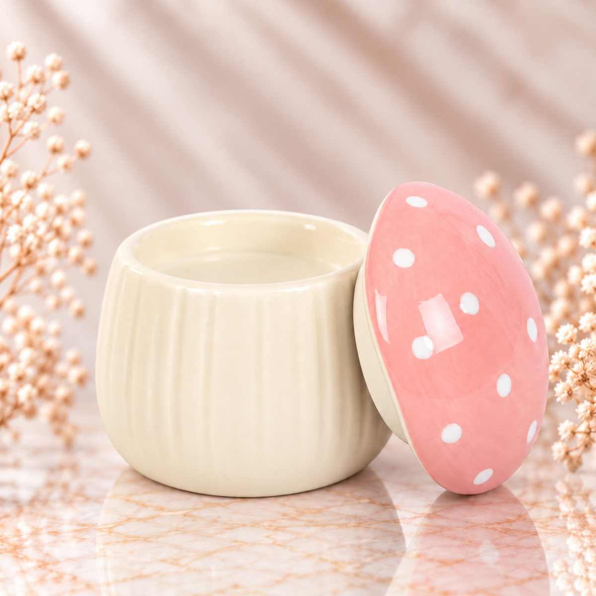 Pink & White Mushroom Burner