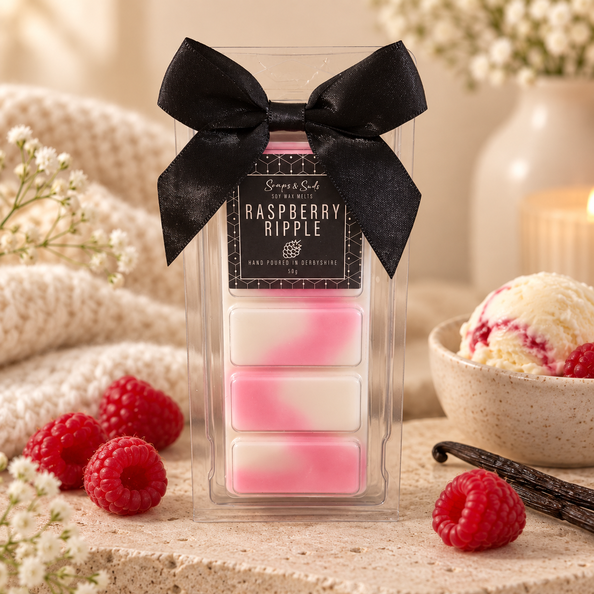 Raspberry Ripple Wax Melt