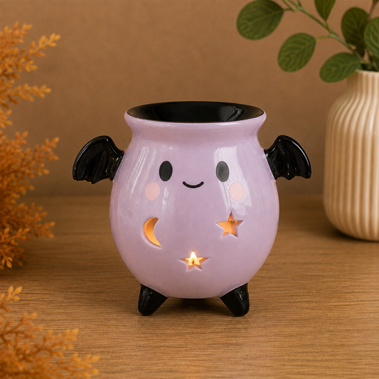 Pastel Bat Cauldron Burner
