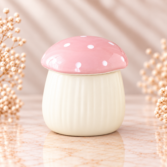 Pink & White Mushroom Burner